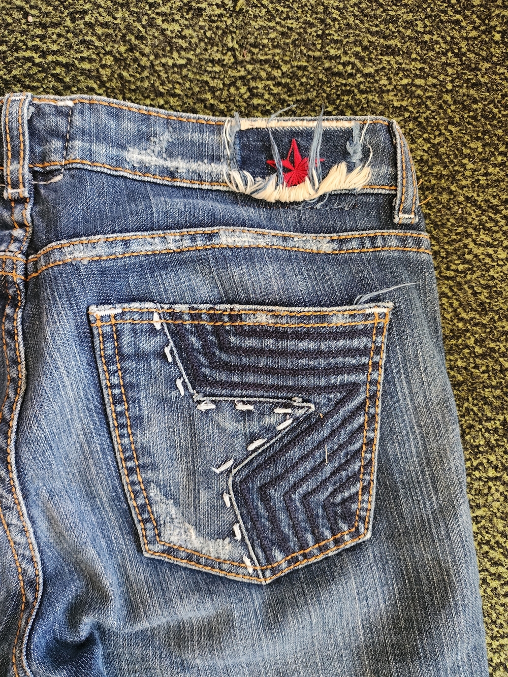 People's Liberation Blue Boot Cut Jeans 29x30